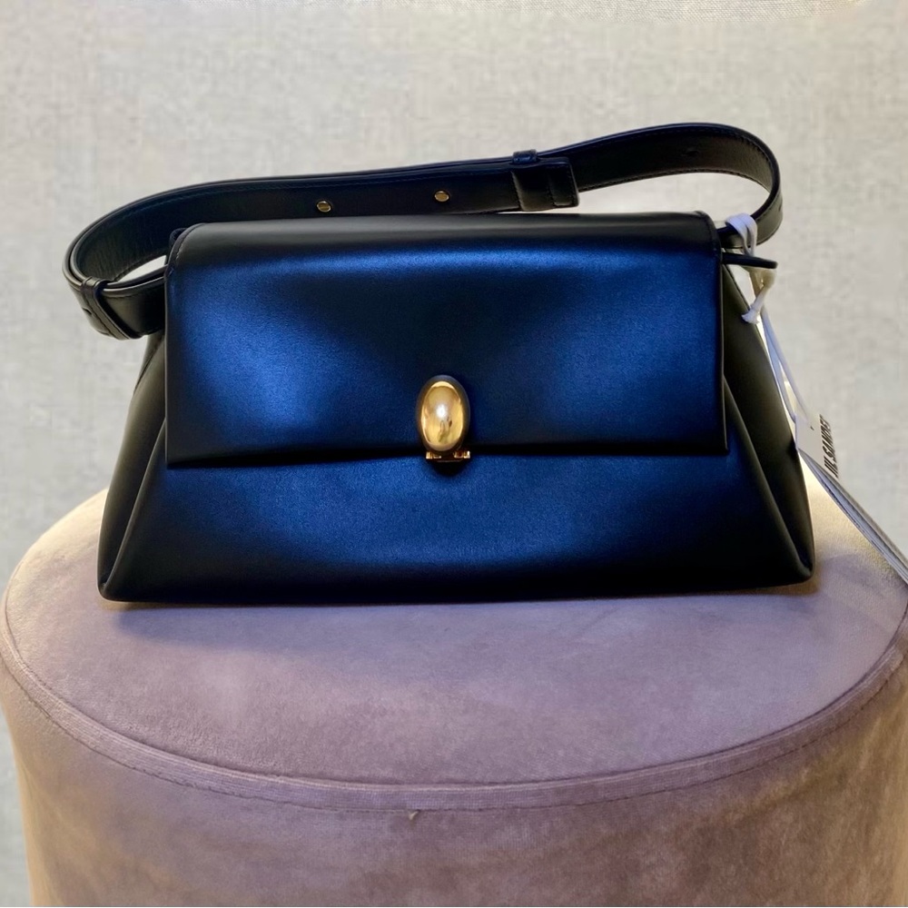 NWT Jil Sander Almond Medium Leather Shoulder Bag - Picture 6 of 16